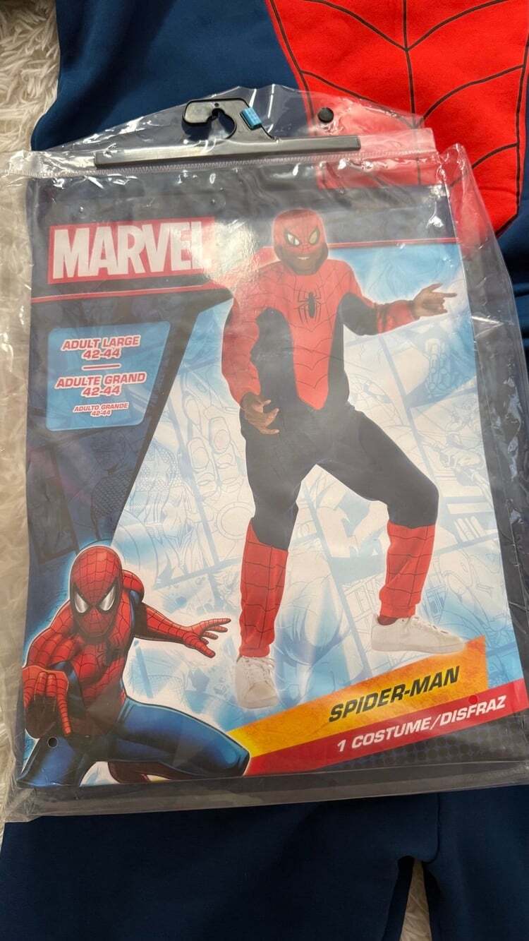 Marvel Costume Spider-Man adult size L for Halloween 2 pcs - Picture 4 of 4